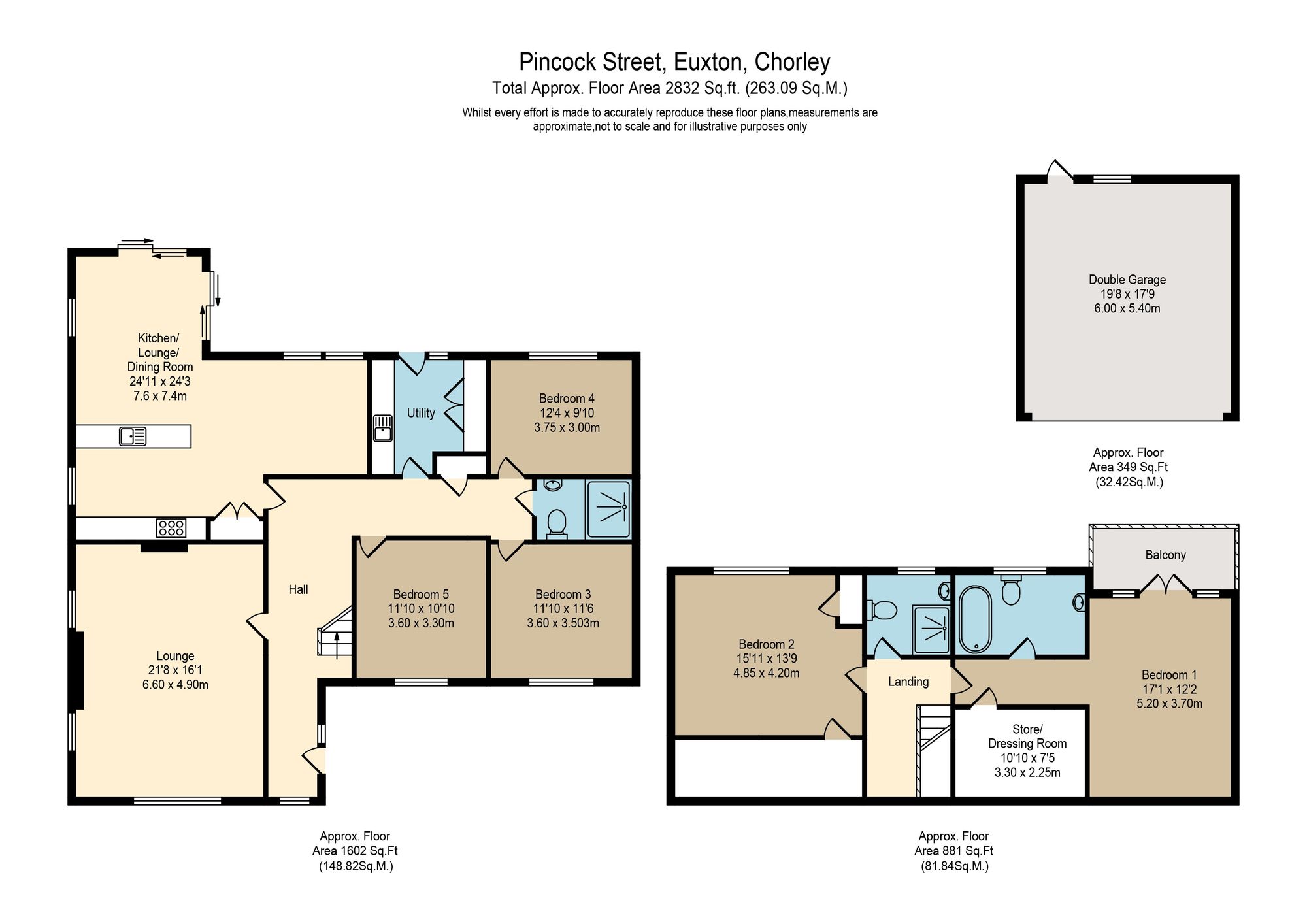 Yarrowdale Pincock Street, Chorley floorplan