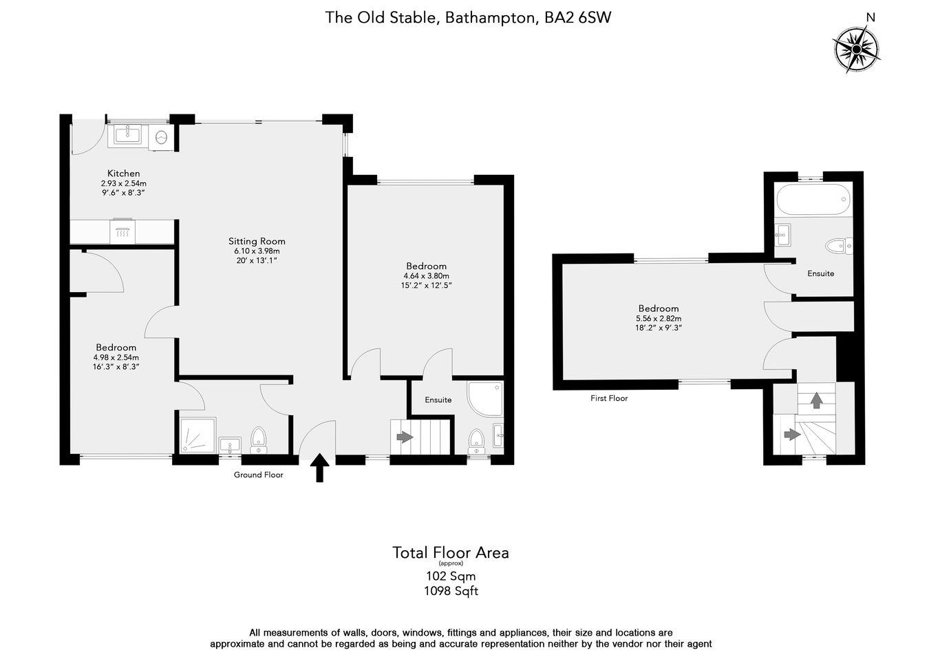 The Old Stable, Bathampton Lane, Bath floorplan