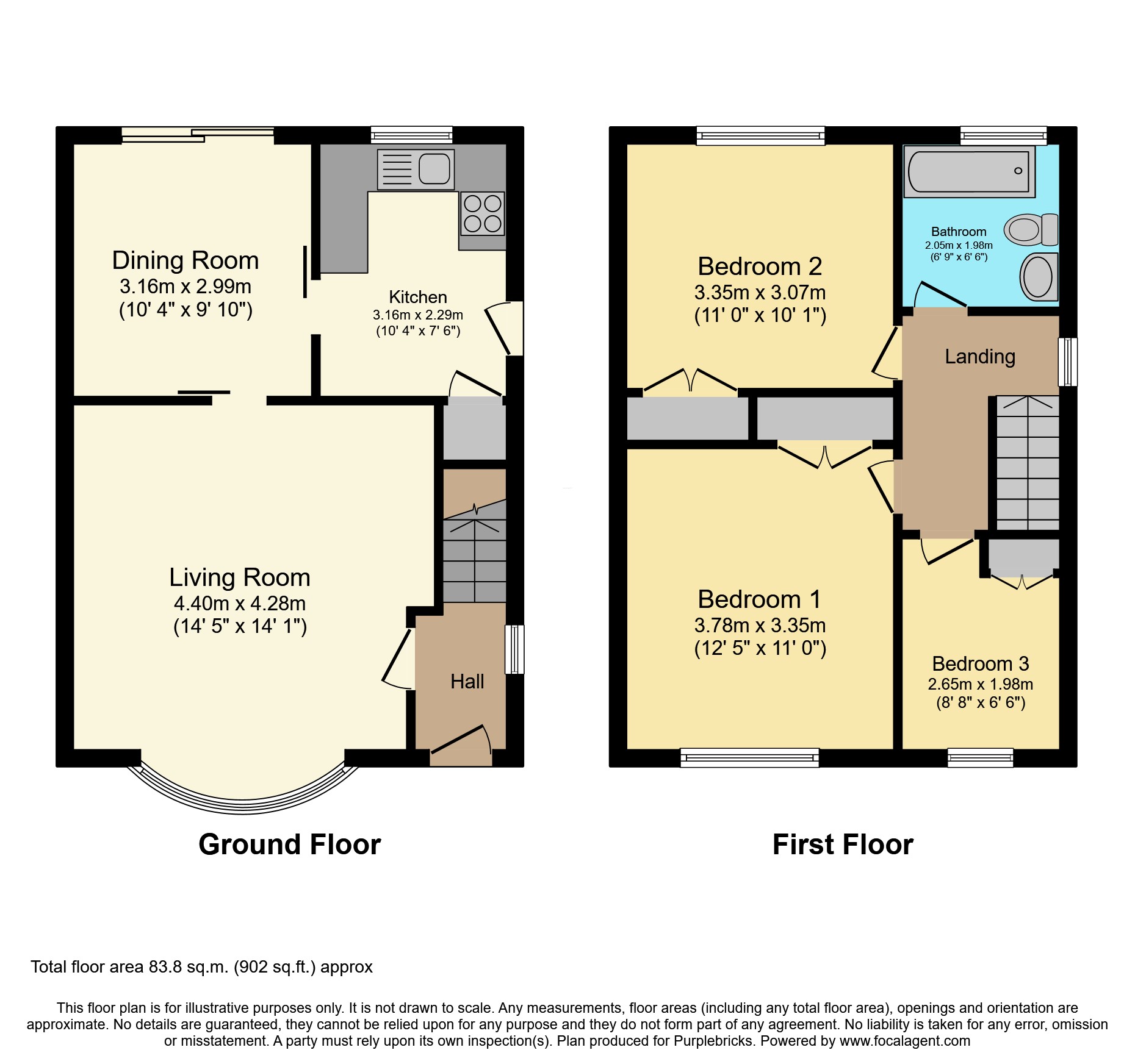 6, Wellington Place, Knottingley floorplan