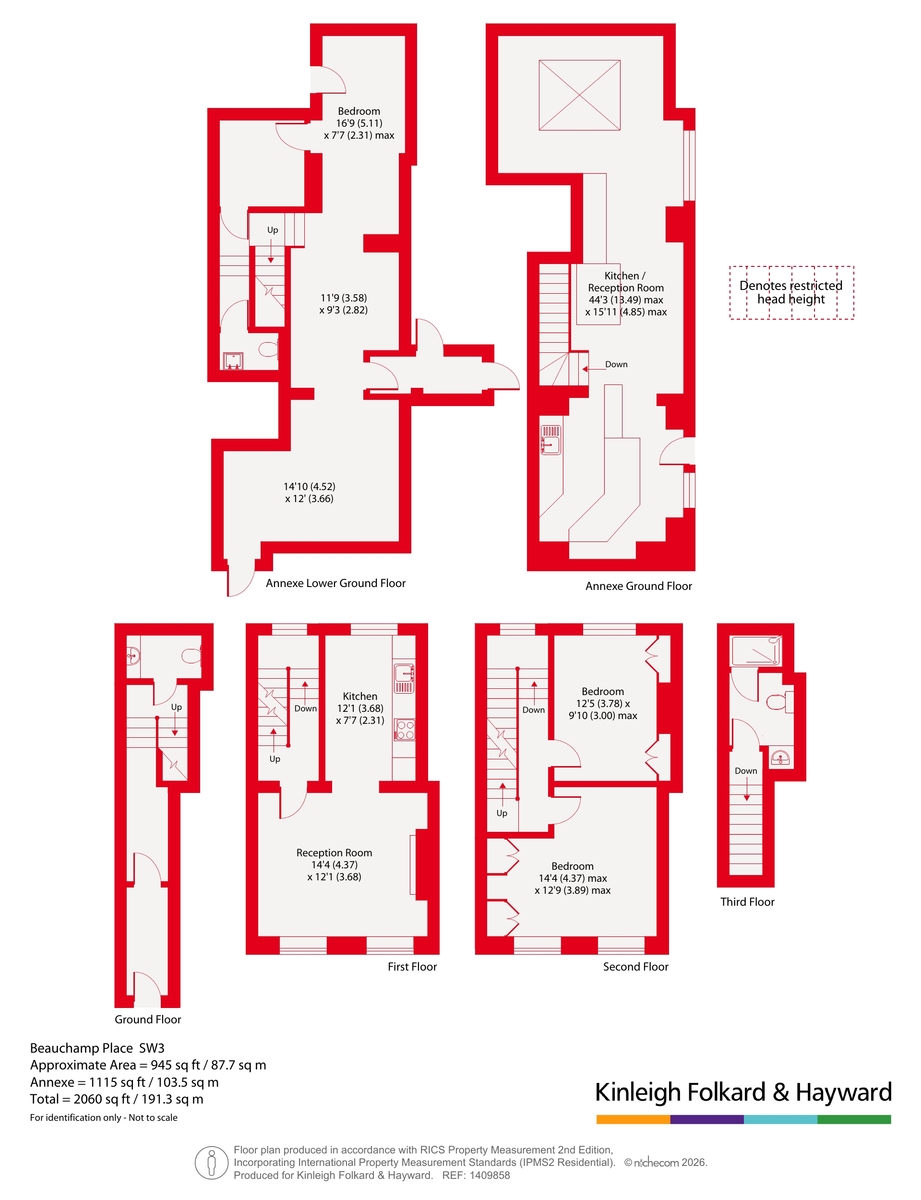37, Beauchamp Place, London floorplan