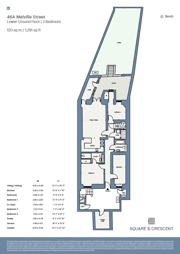 46A, Melville Street, Edinburgh floorplan