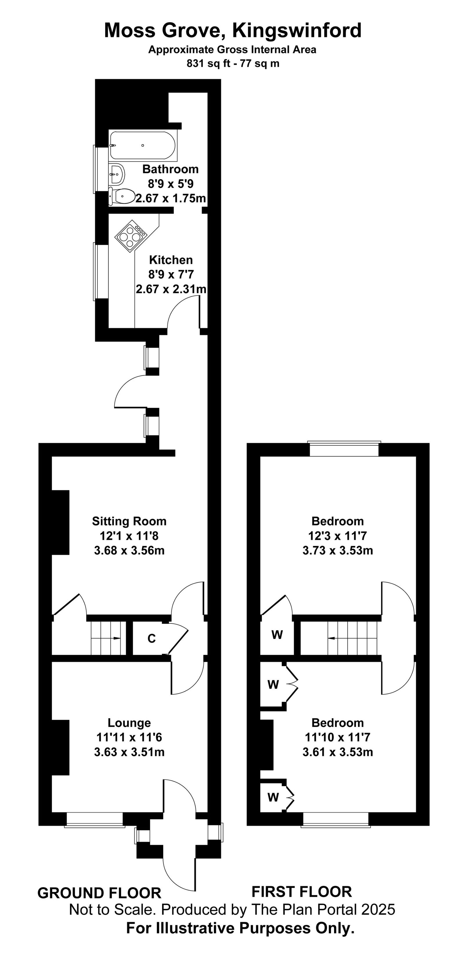 29, Moss Grove, Kingswinford floorplan