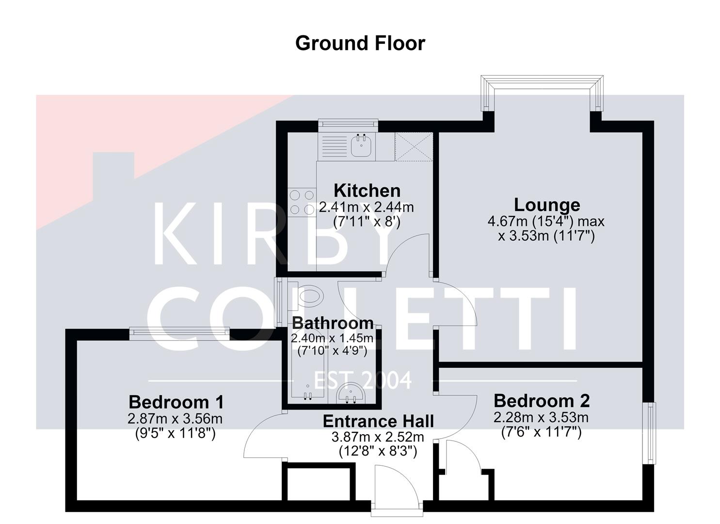 Flat 3, Deerings Court, 91 Oakleigh Road North, London floorplan