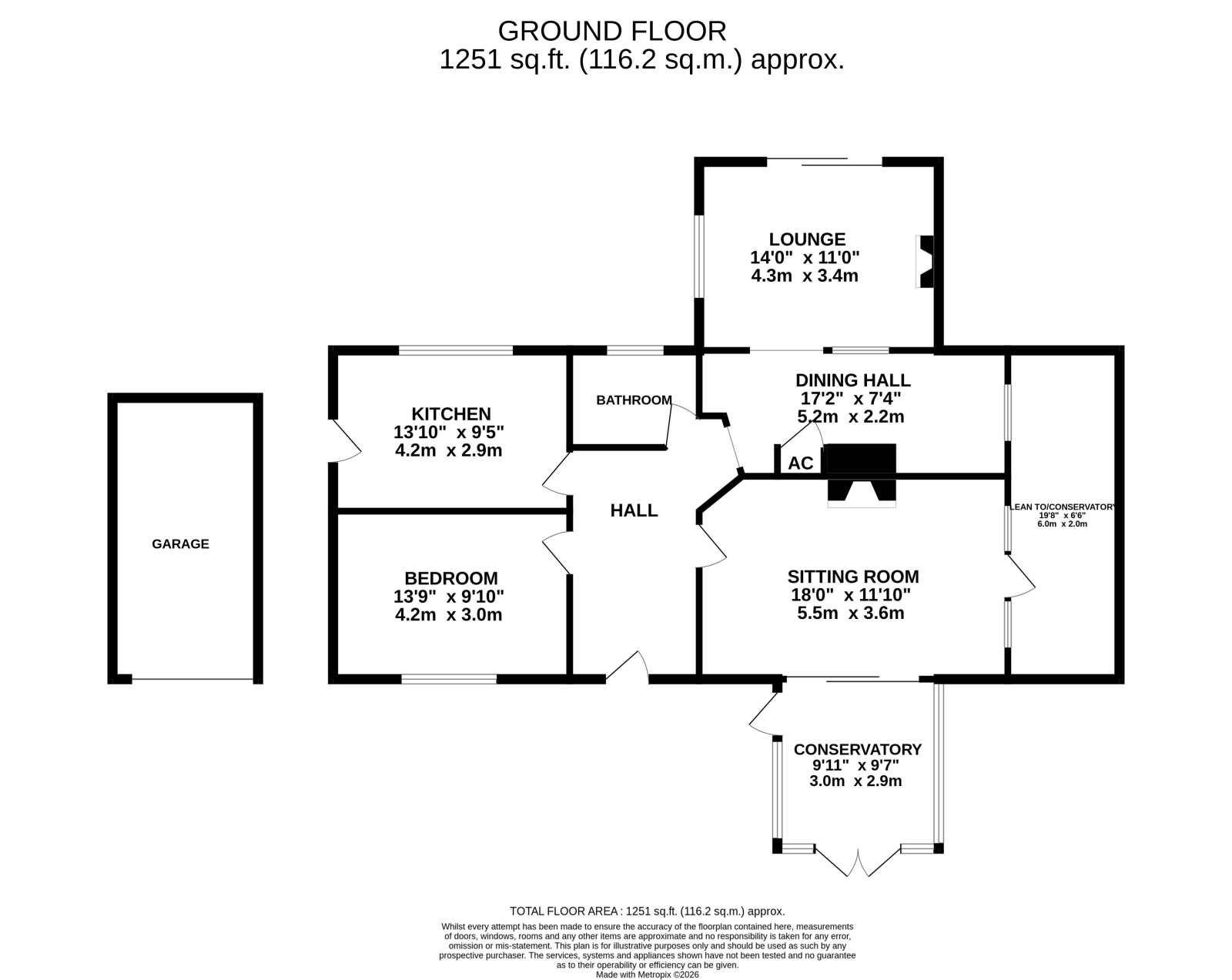 11 St. Leonards Way, Ashley Heath, Ringwood floorplan