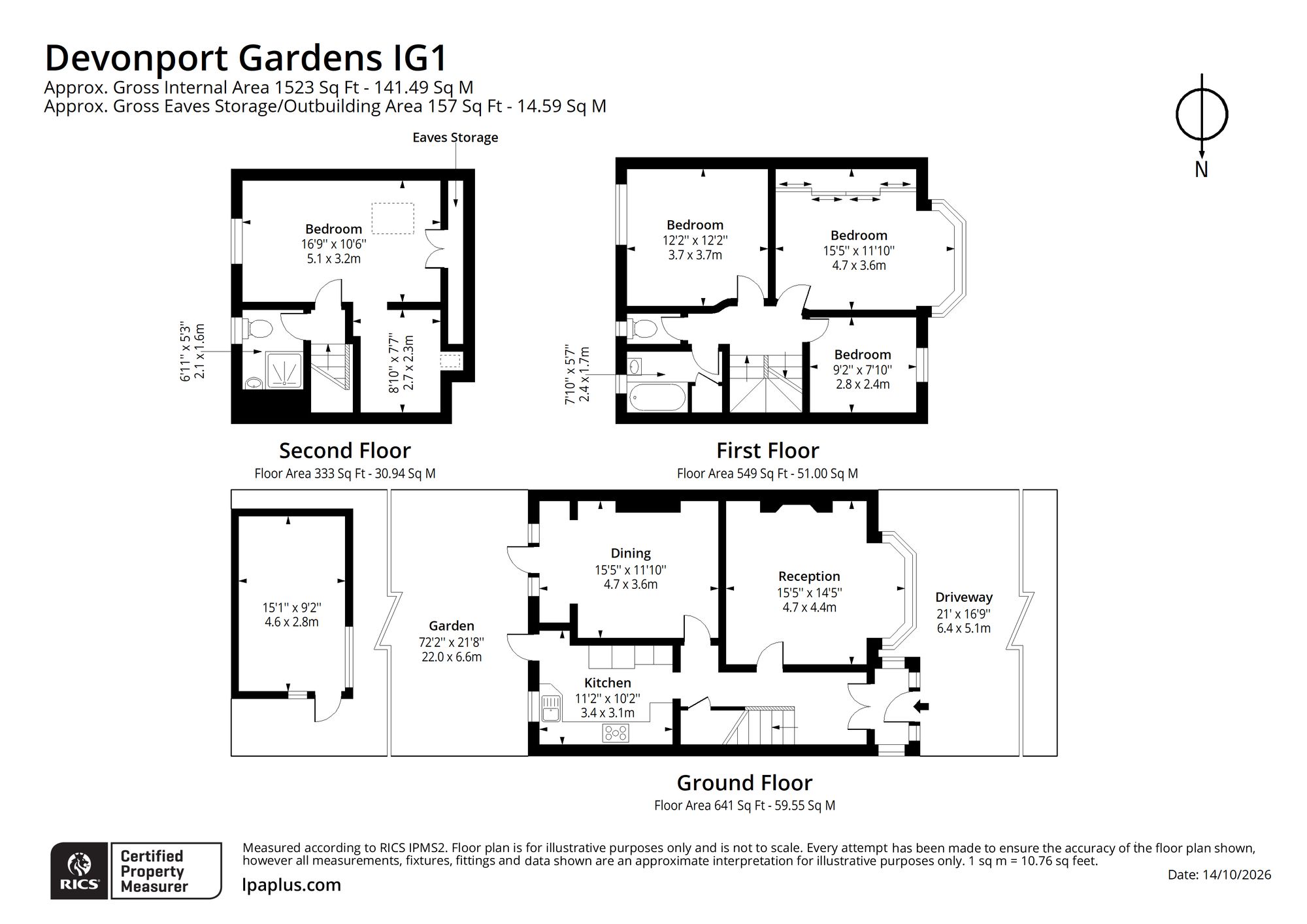 24 Devonport Gardens, Ilford floorplan
