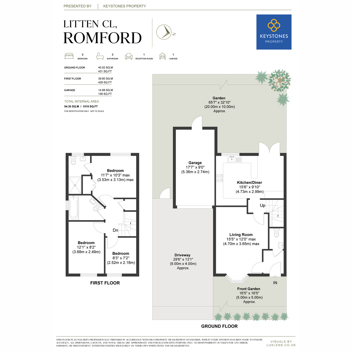 22, Litten Close, Collier Row floorplan
