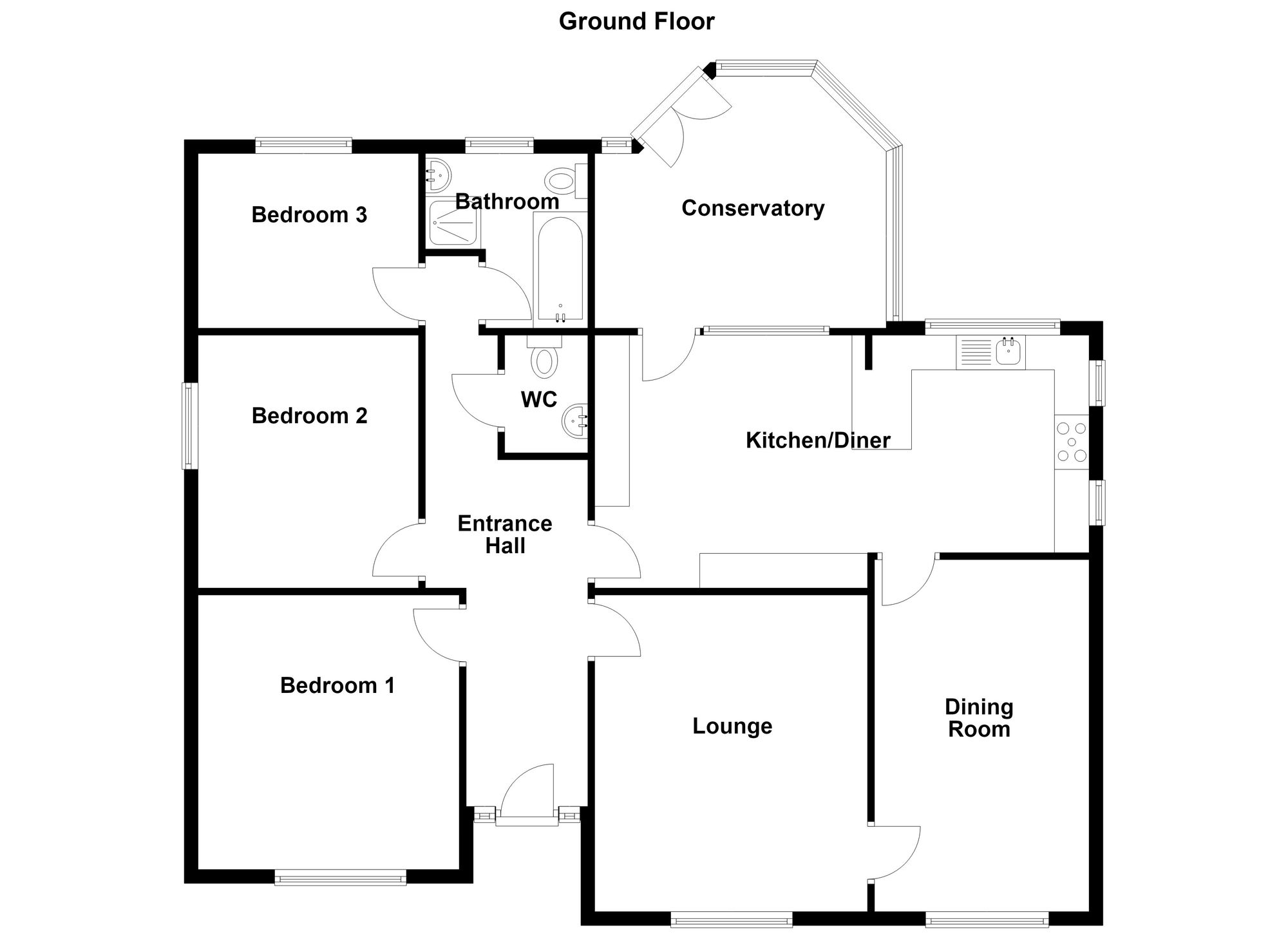 15 Cartmel Grove, Manchester floorplan