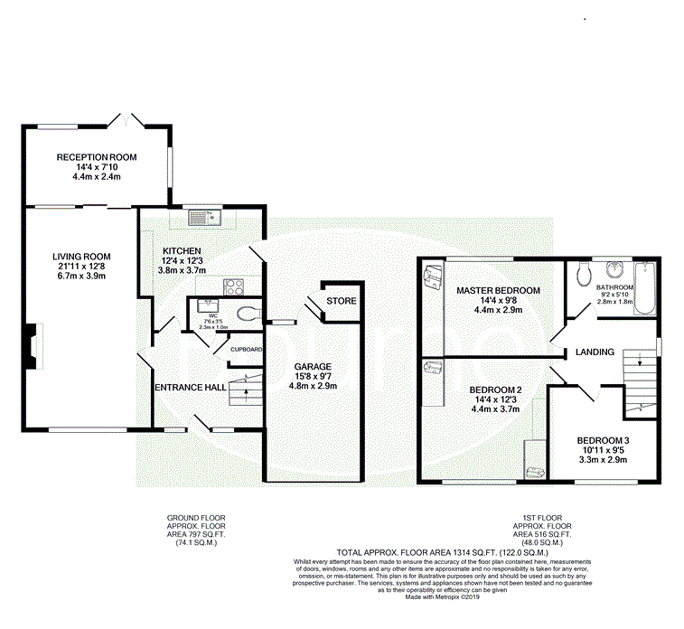 Copse Avenue, Farnham floorplan
