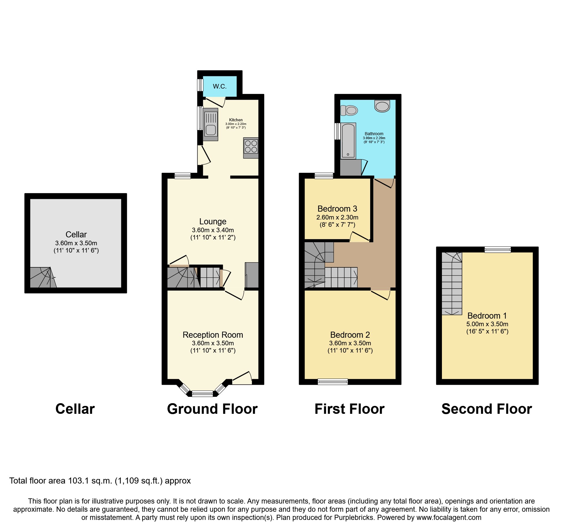 Heath Street, Hednesford, Cannock WS12, 2 bedroom semidetached house