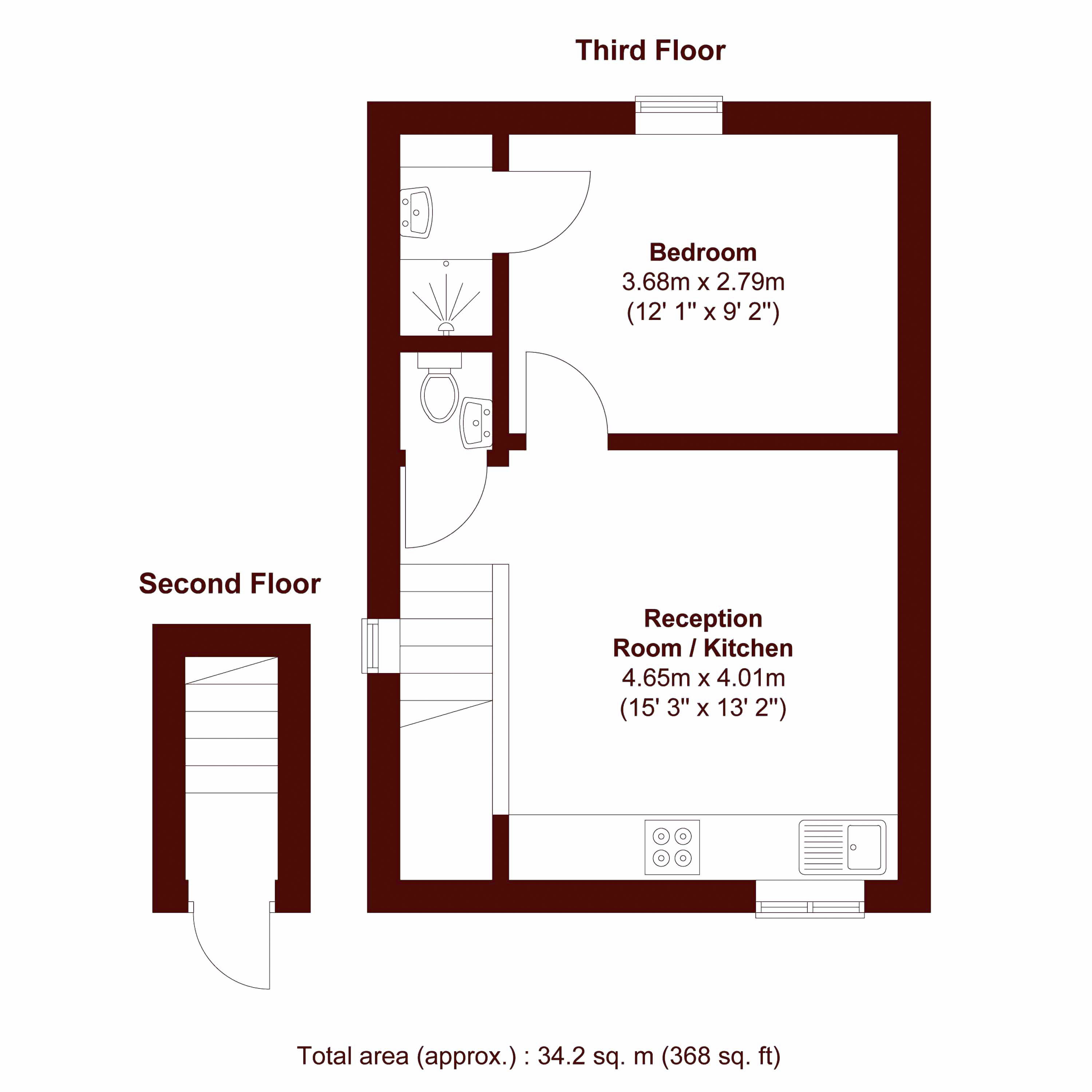 Flat 3, 25, Brookhill Road, London floorplan