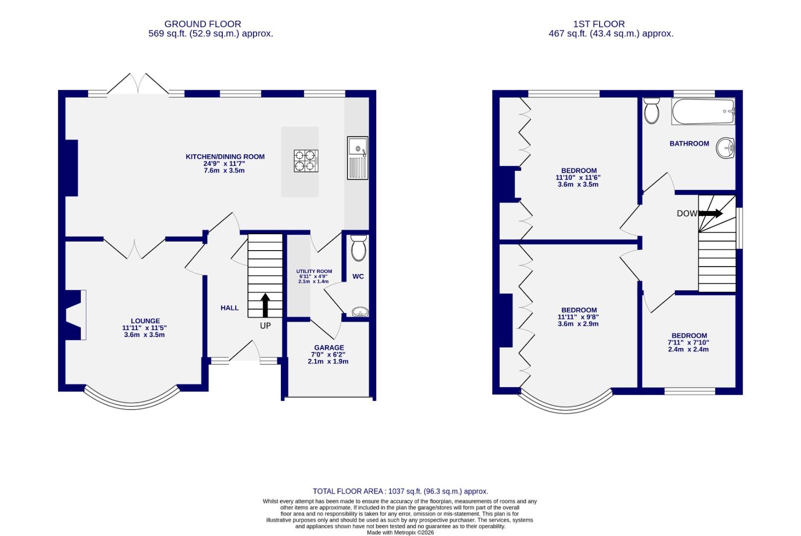 29, Woodlands Grove, York floorplan