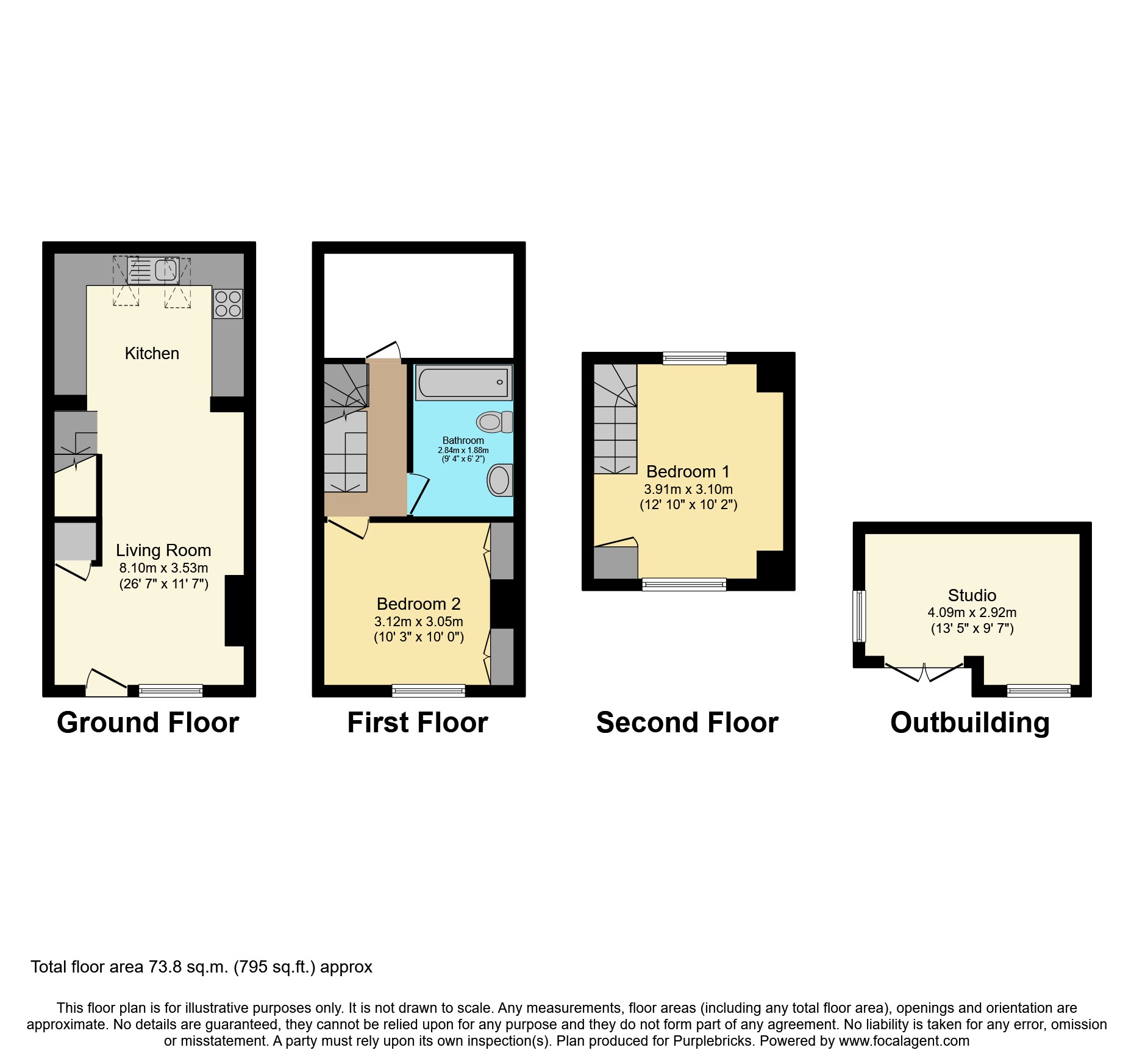Paddock Road, Lewes BN7, 2 bedroom terraced house for sale 62653195