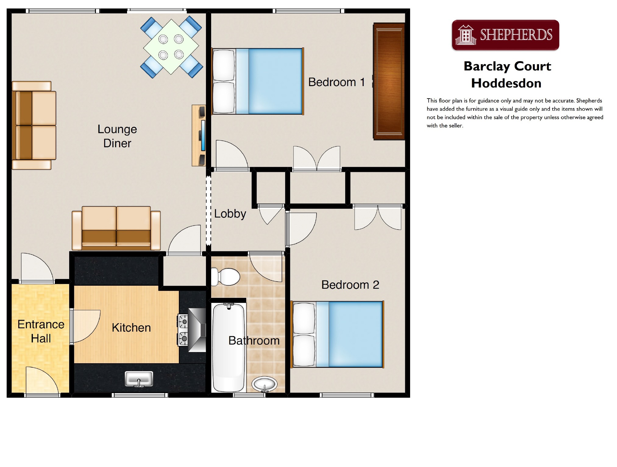 2 Bedrooms Flat to rent in Park View, Hoddesdon, Hertfordshire EN11