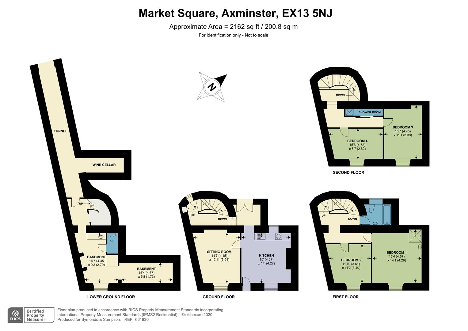 Tower House, Market Square, Axminster floorplan