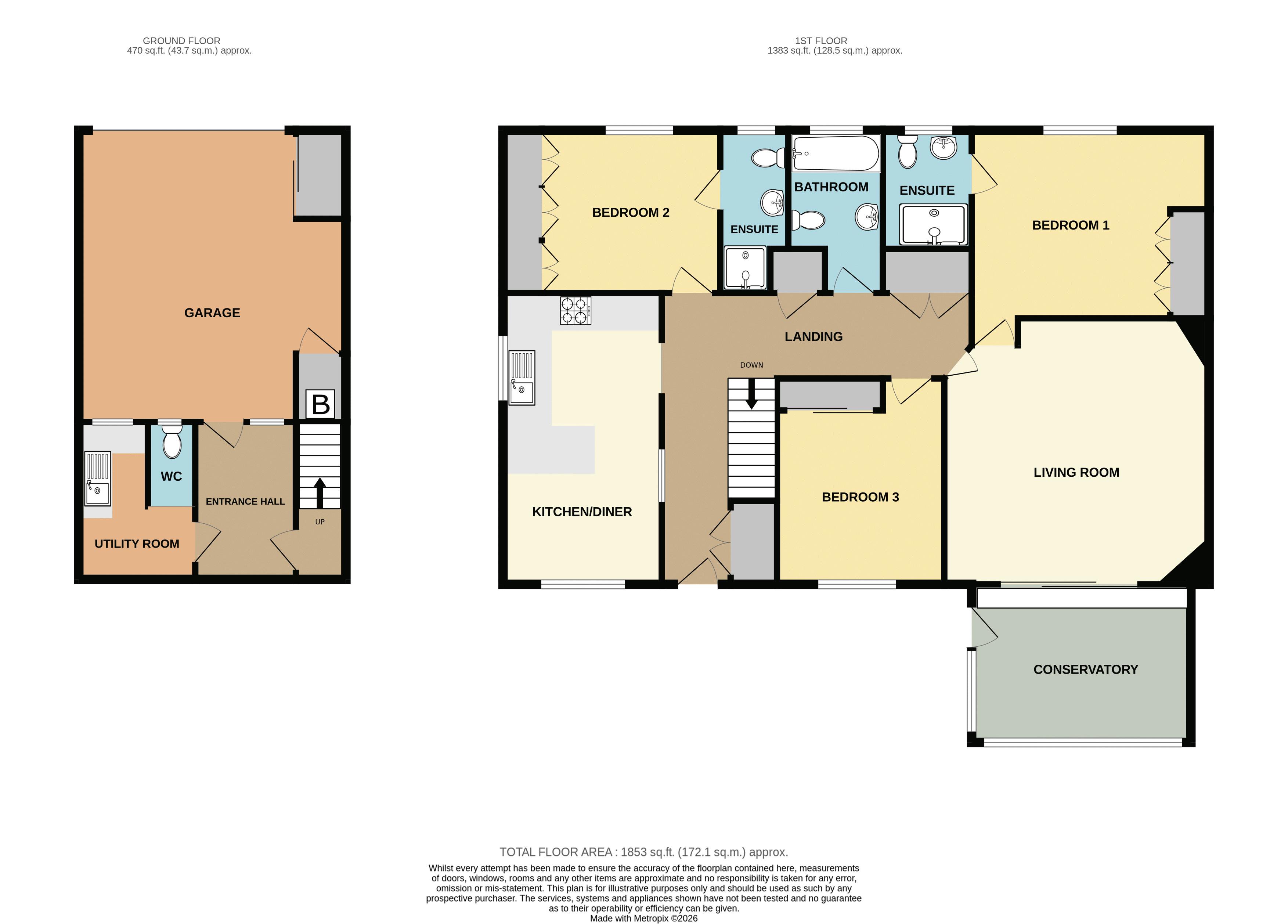 Valhalle, Blind Lane, Martock floorplan