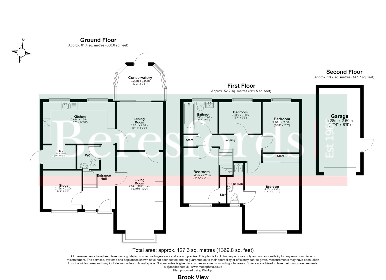 3, Brook View, Dunmow floorplan