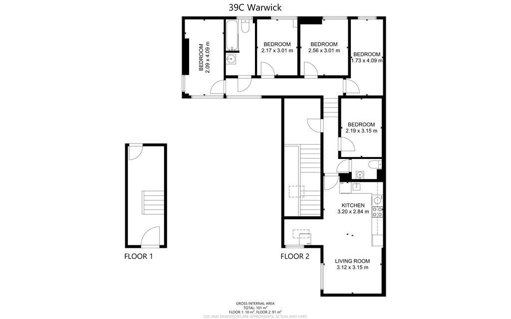 Warwick Street, Leamington Spa floorplan