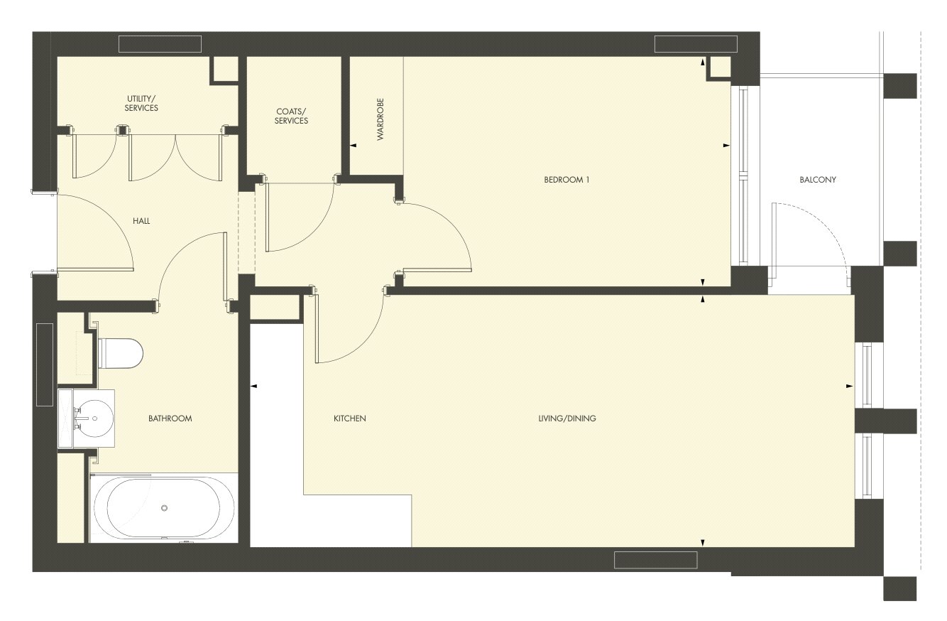 Apartment 16,, Abell House, Westminster floorplan