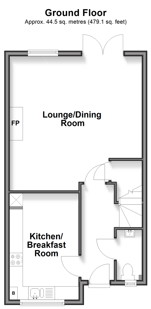 London Road, Ashington floorplan