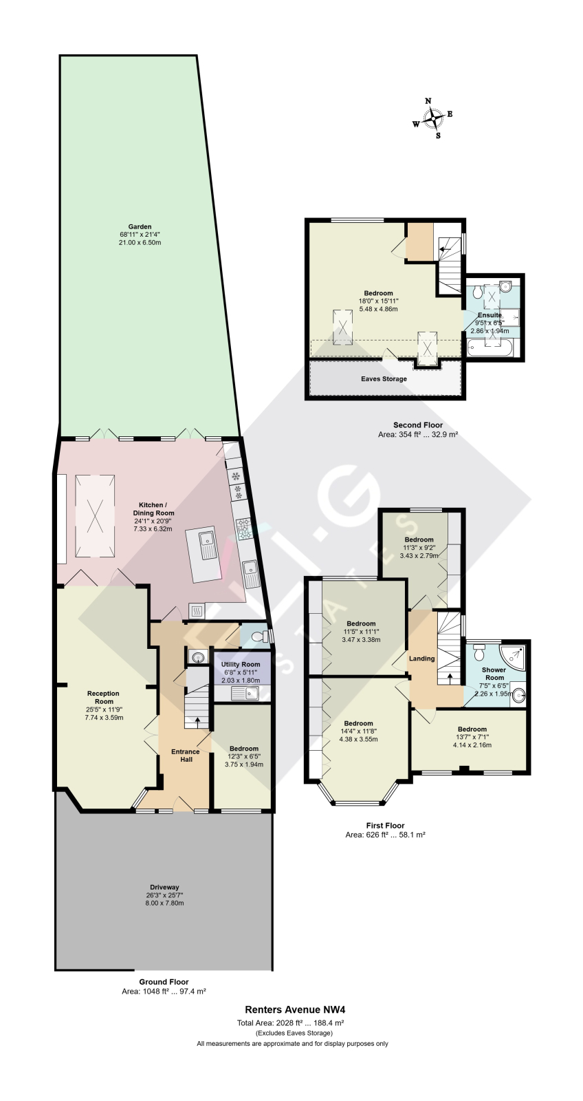 69, Renters Avenue, London floorplan
