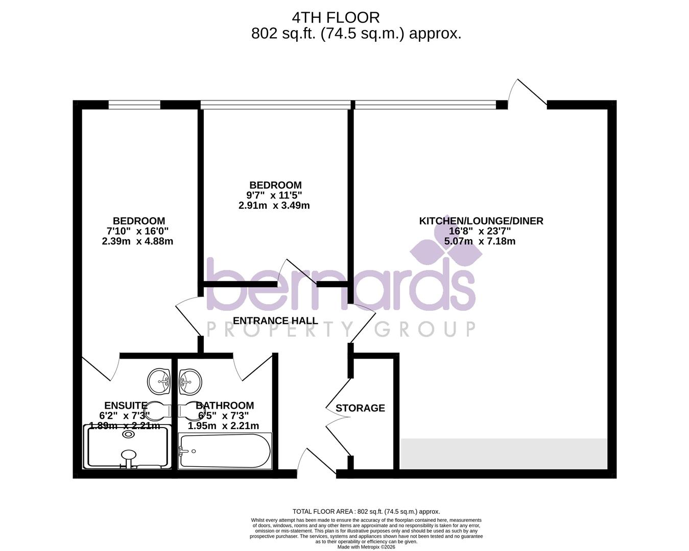 Flat 86 Handleys Corner, Palmerston Road, Southsea floorplan