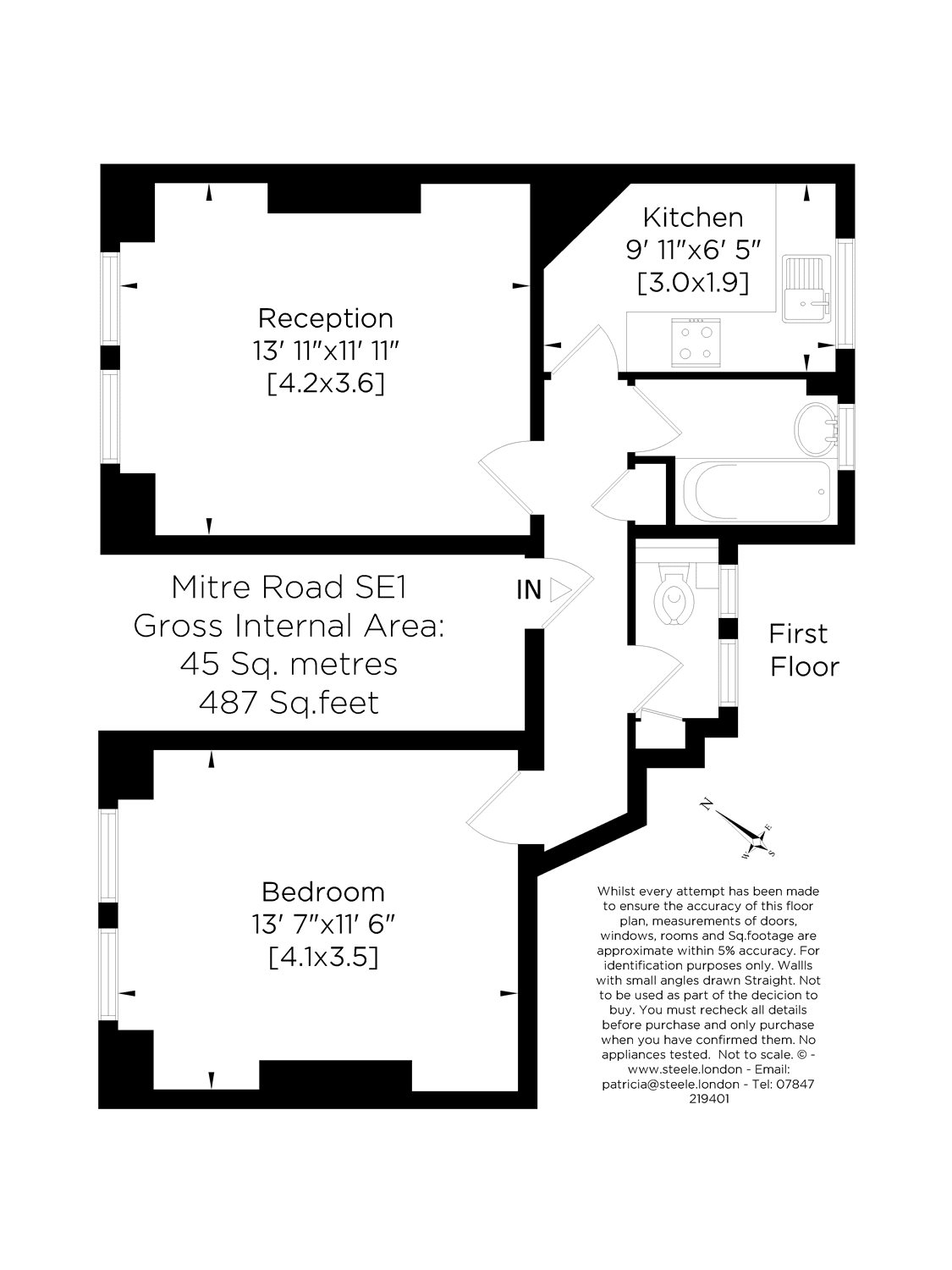 1 Bedrooms Flat to rent in Mitre Road, London SE1