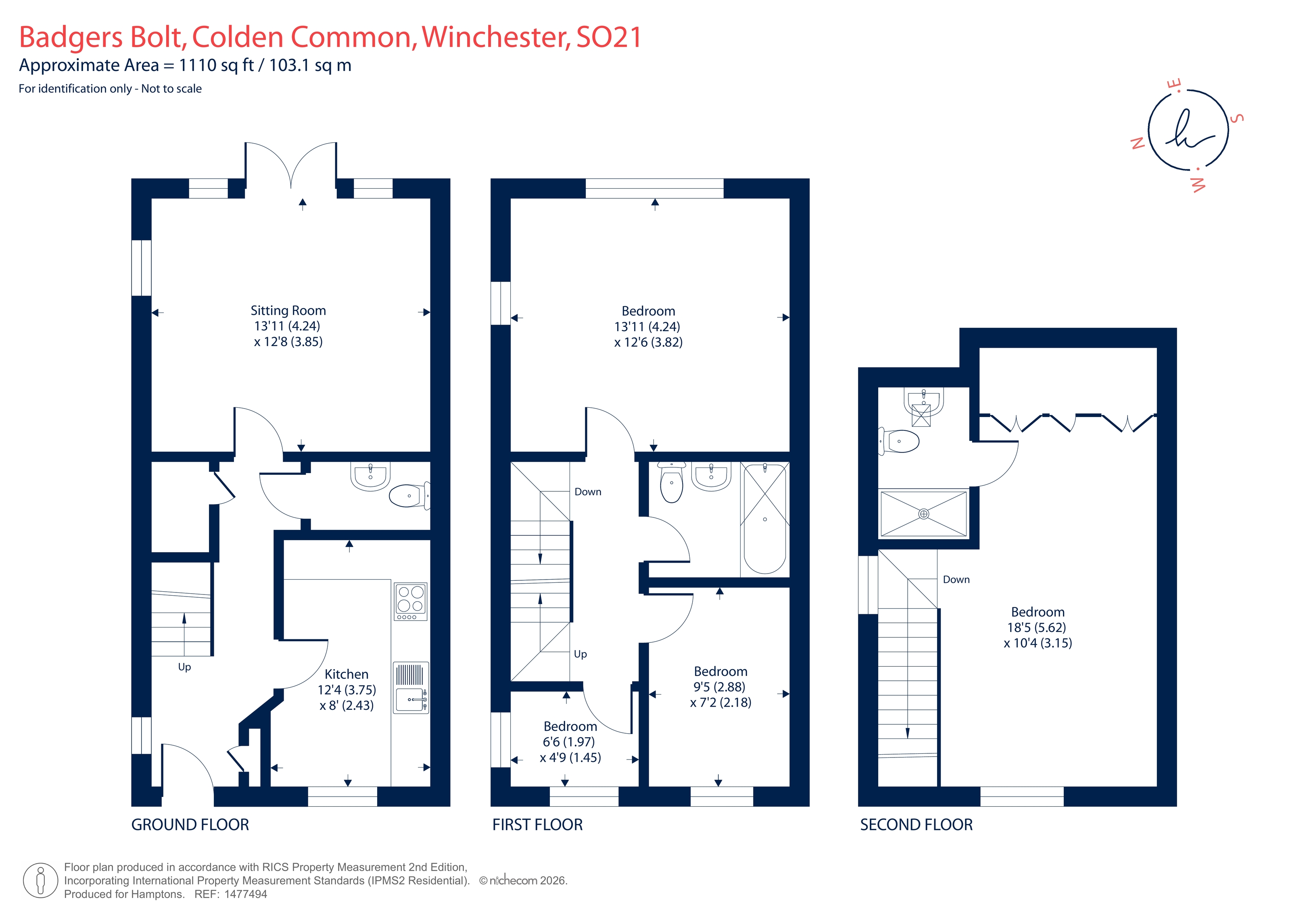 57, Badgers Bolt, Winchester floorplan