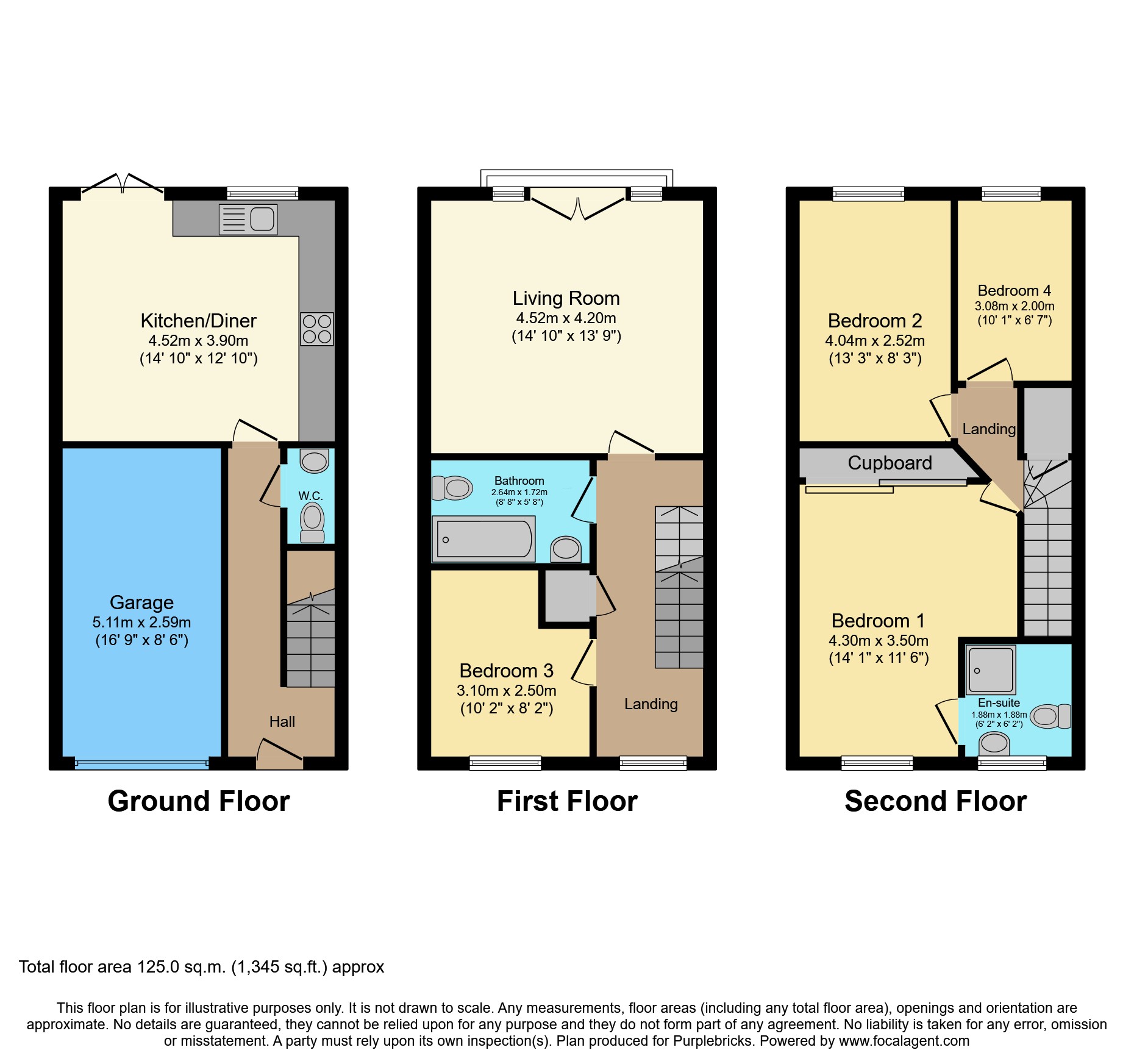 43, Sandford Close, Wingate floorplan