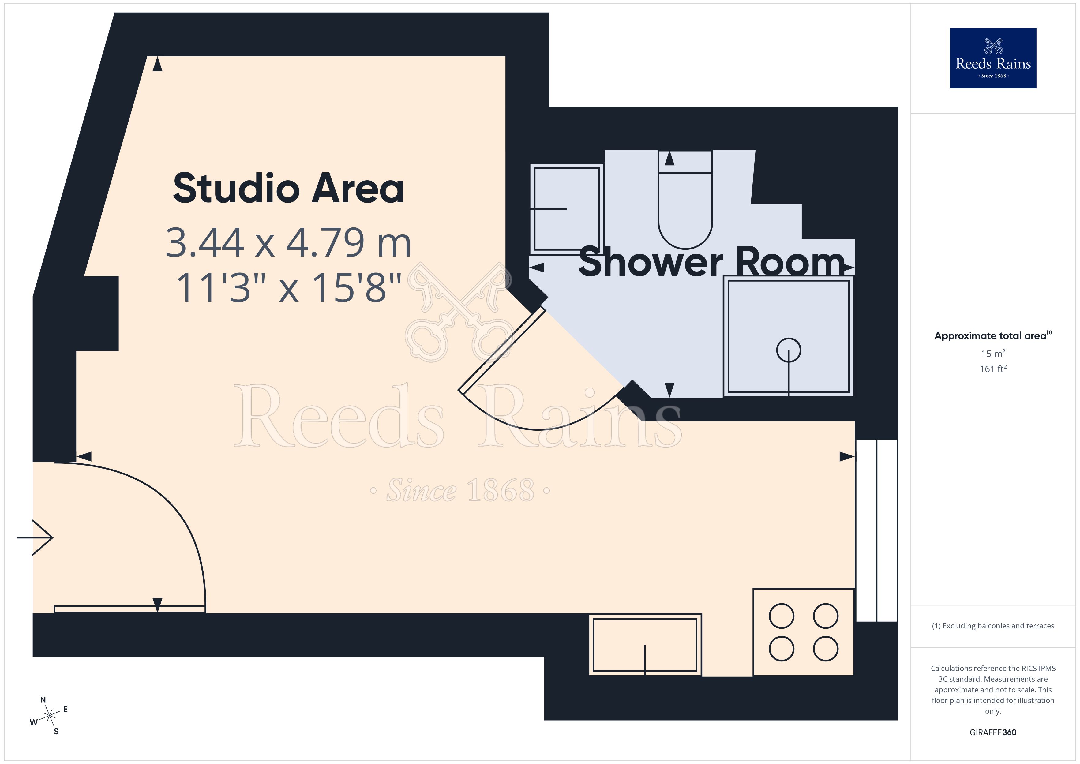 Flat 306, 90, Princess Street, Manchester floorplan