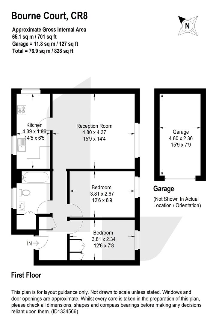 5 Bourne Court, 60, Pampisford Road, Purley floorplan