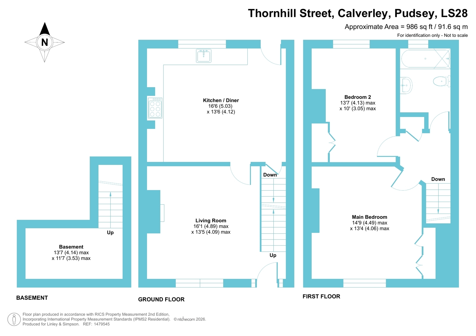 22, Thornhill Street, Pudsey floorplan