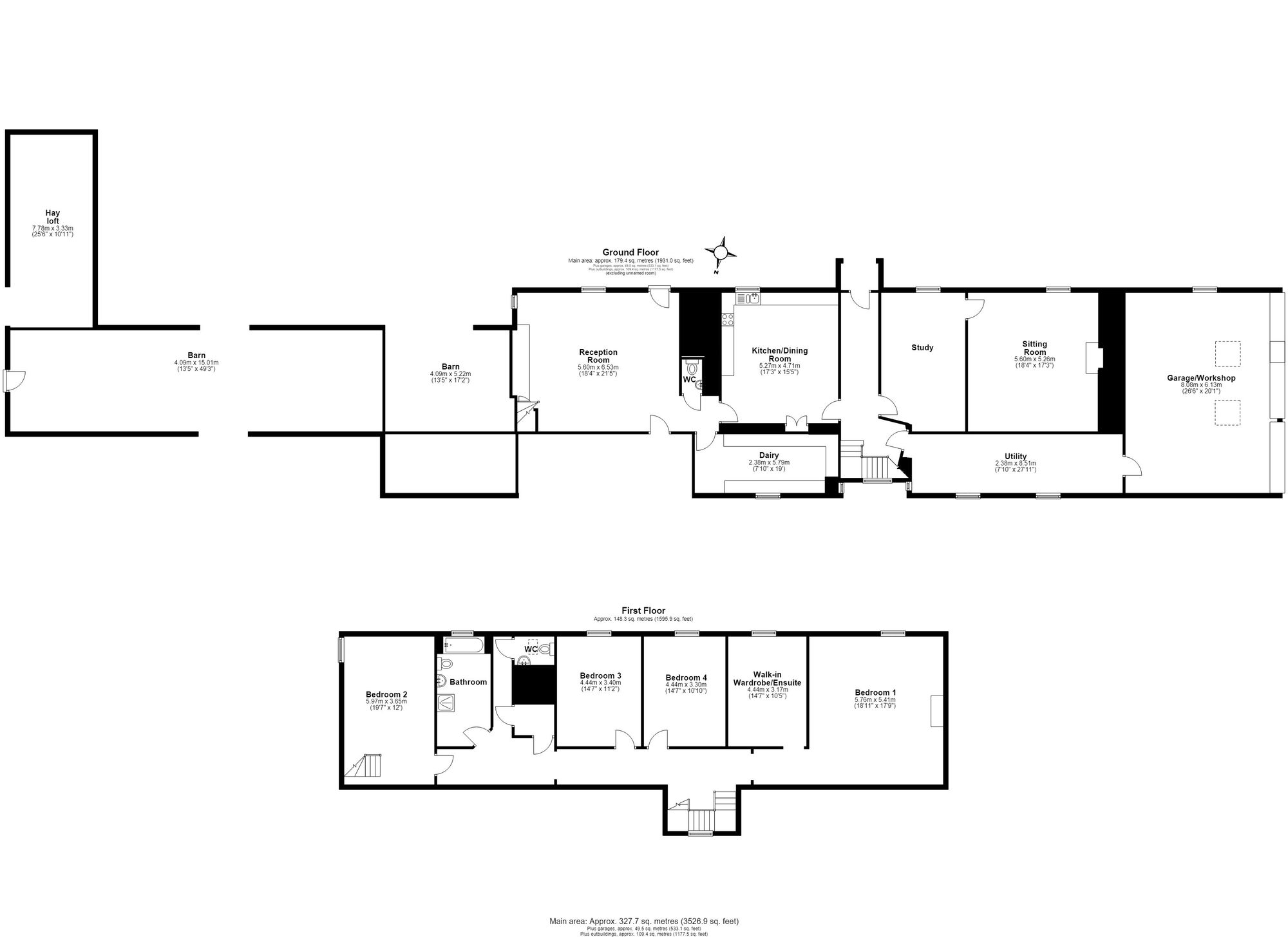 Weeke Farm, Crediton floorplan