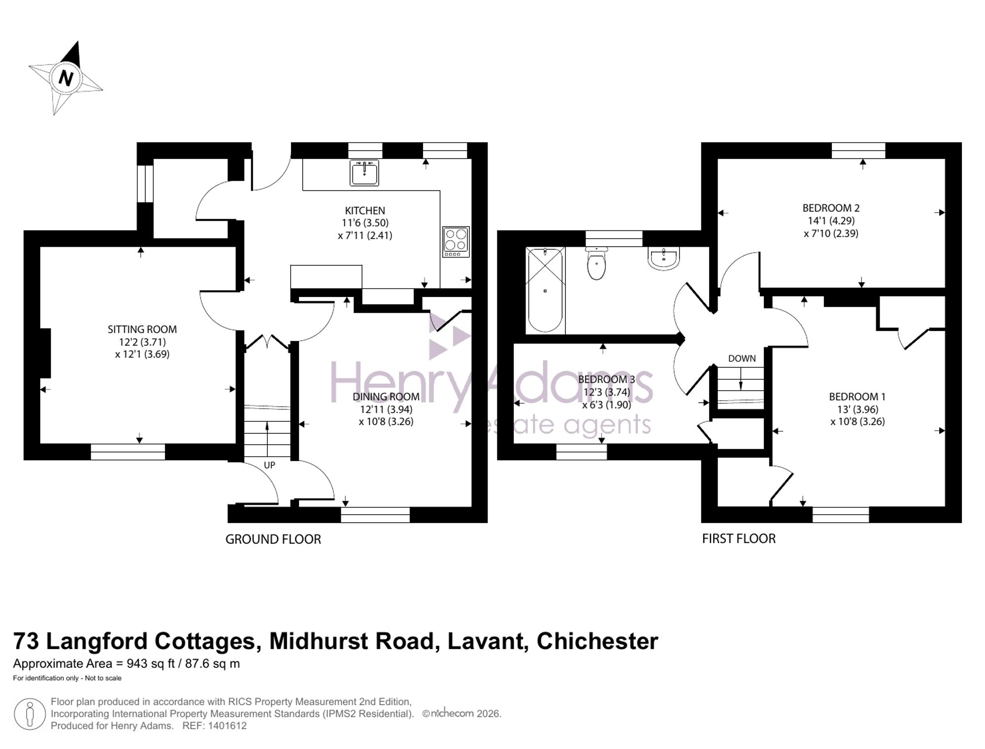 73 Langford Cottages Midhurst Road, Chichester floorplan