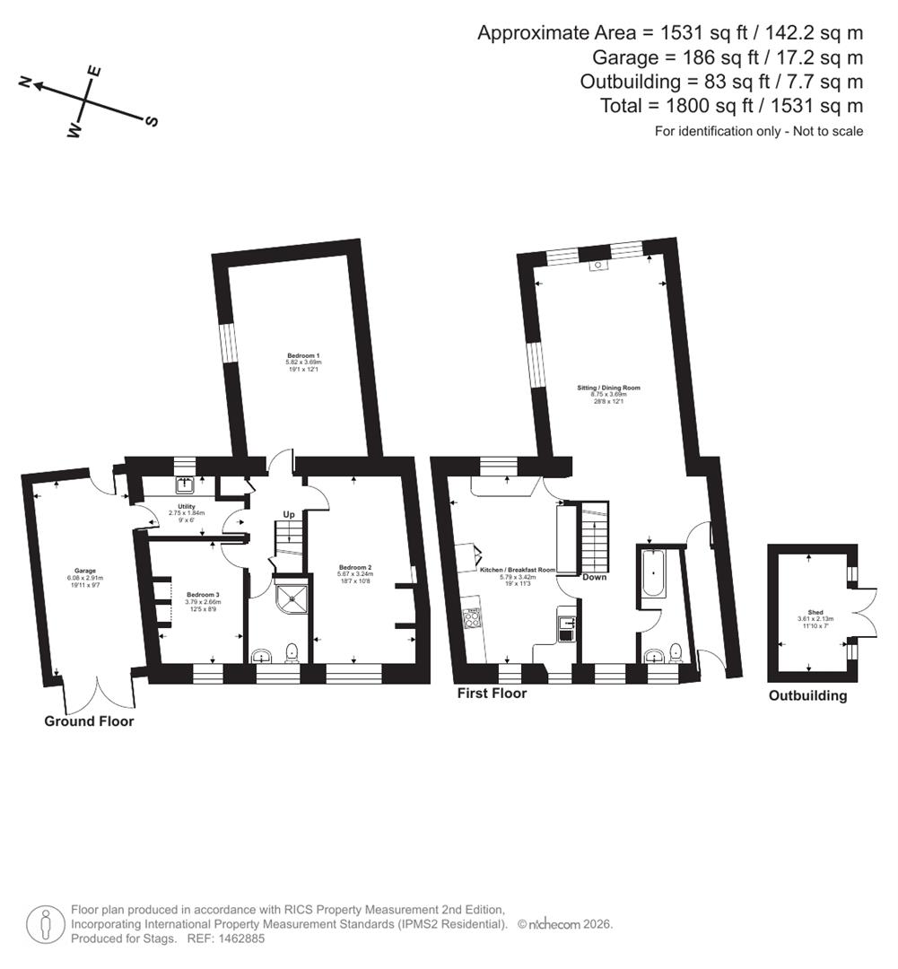 The Meeting Place, North Row, Penzance floorplan