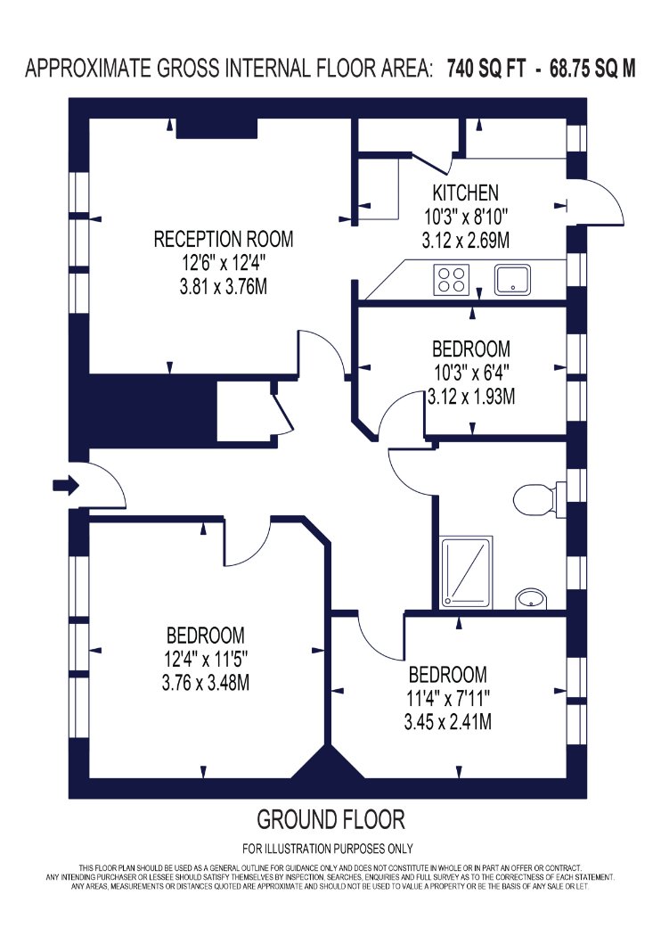 Flat 6, Fire Station Mews, 4A, Bromley Road, Beckenham floorplan