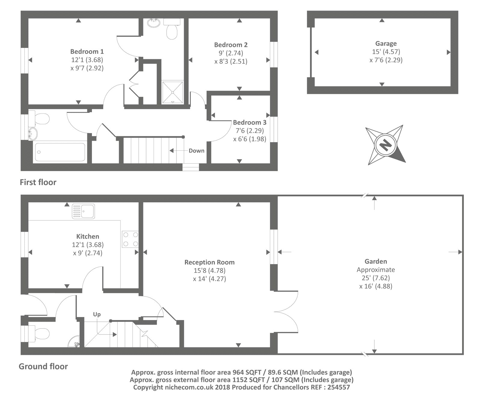 3, Nether Durford Close, Oxford floorplan