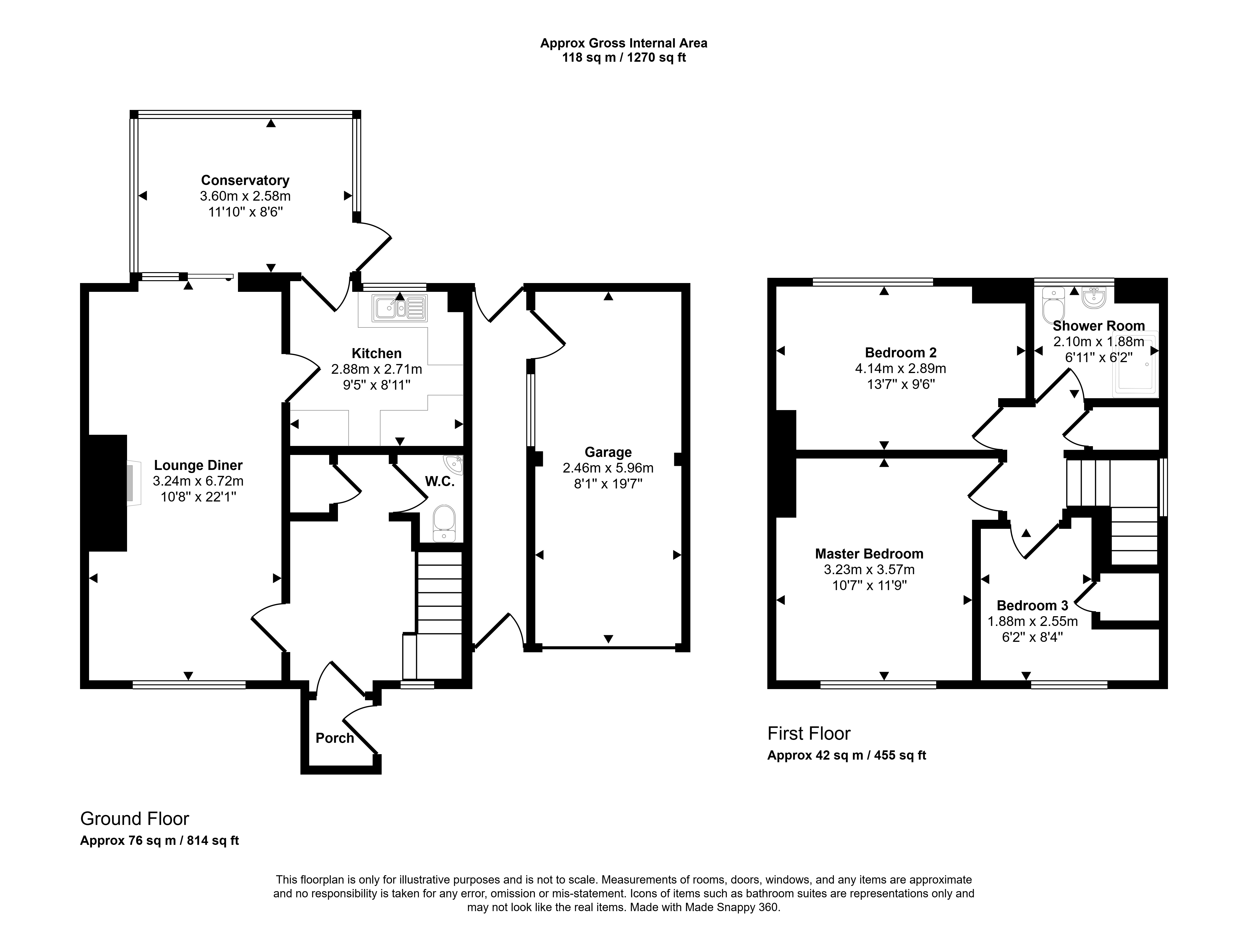 25, Sea View Villas, Cramlington floorplan