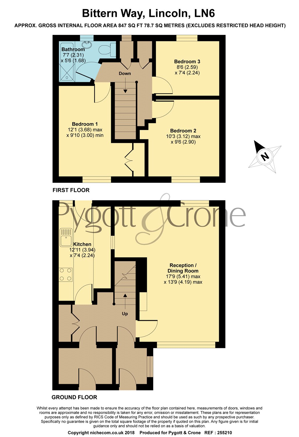 3 Bedrooms Semi-detached house for sale in Bittern Way, Lincoln LN6