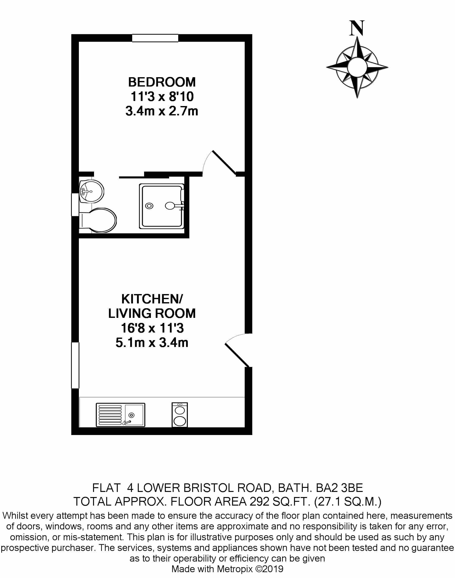 64 Lower Bristol Road, Bath floorplan