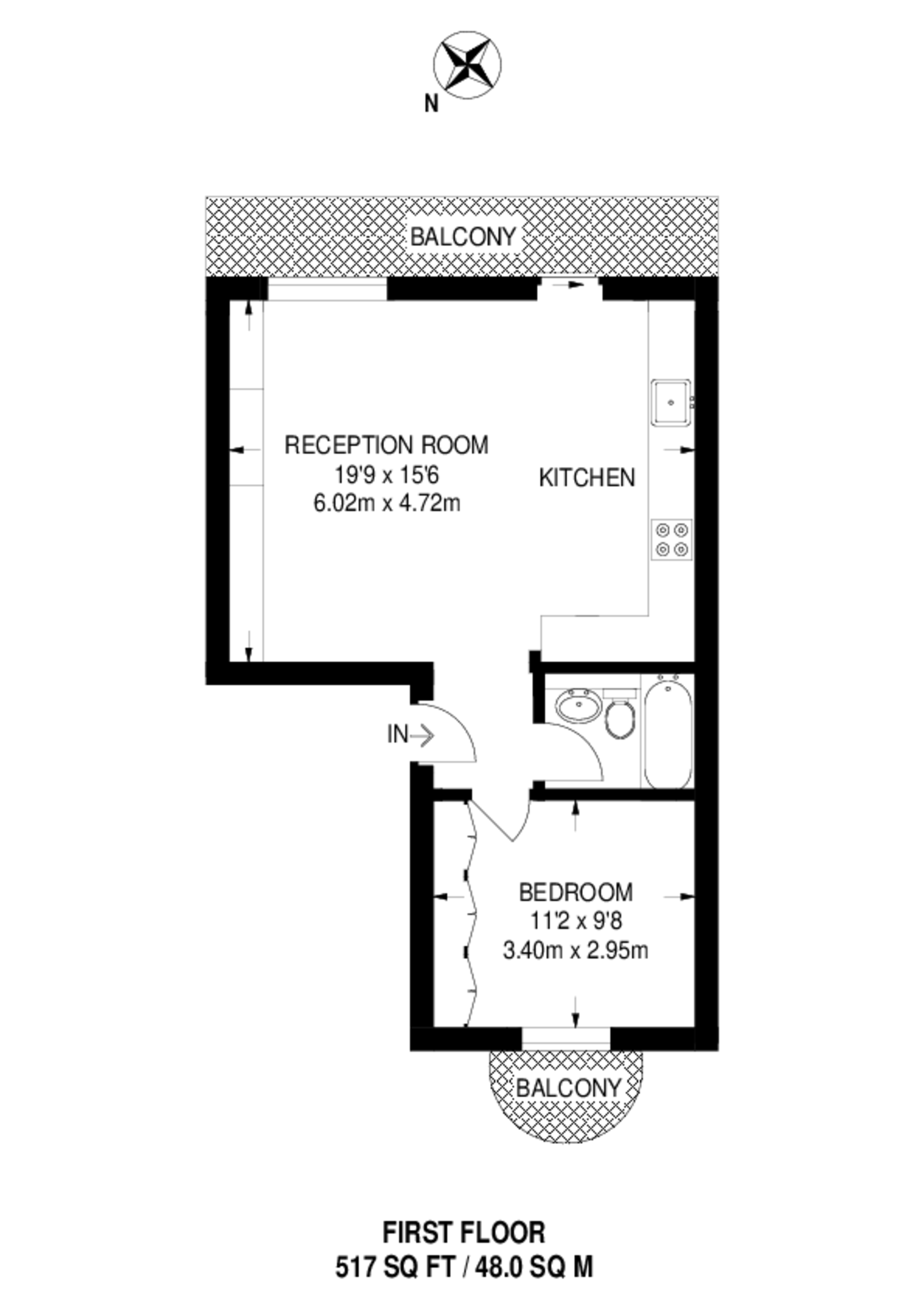 Porchester Square, Bayswater floorplan