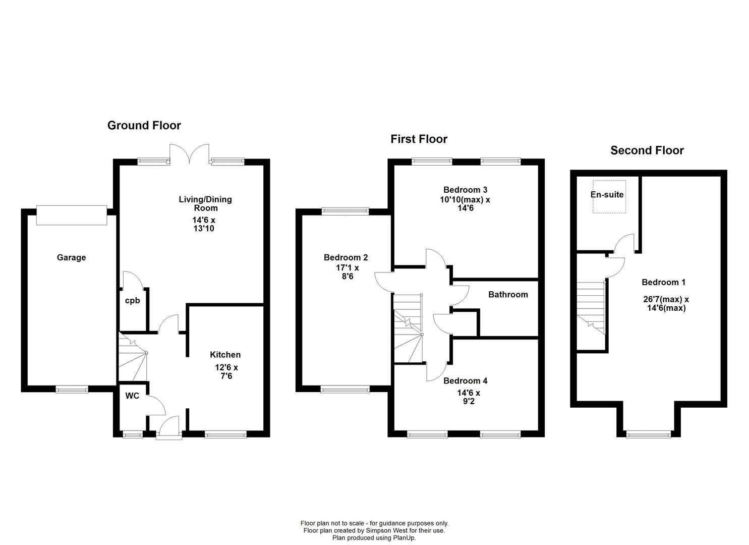 6, Ludlow Walk, Corby floorplan