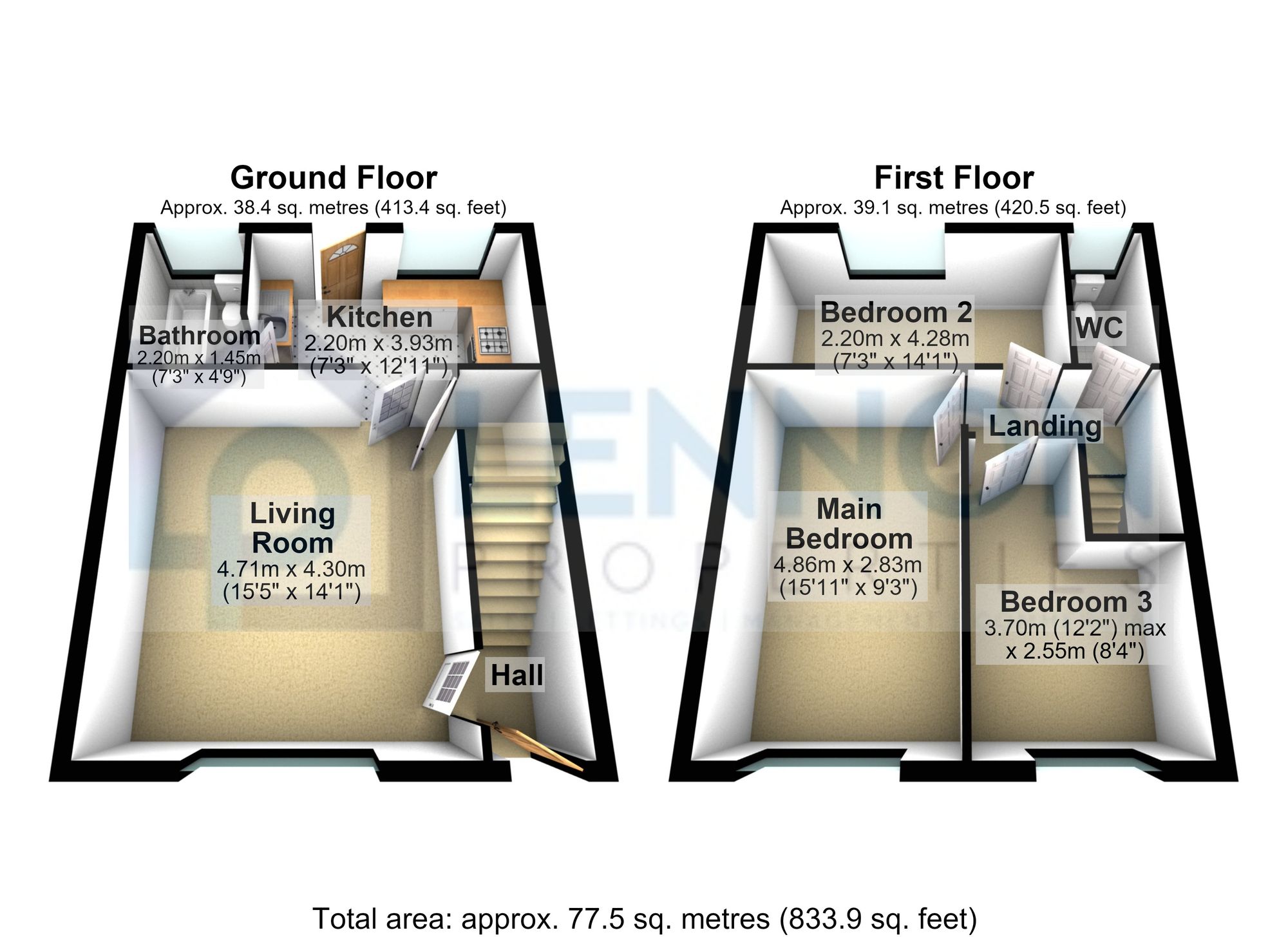 9 Lynwood Avenue, Newbiggin-By-The-Sea floorplan