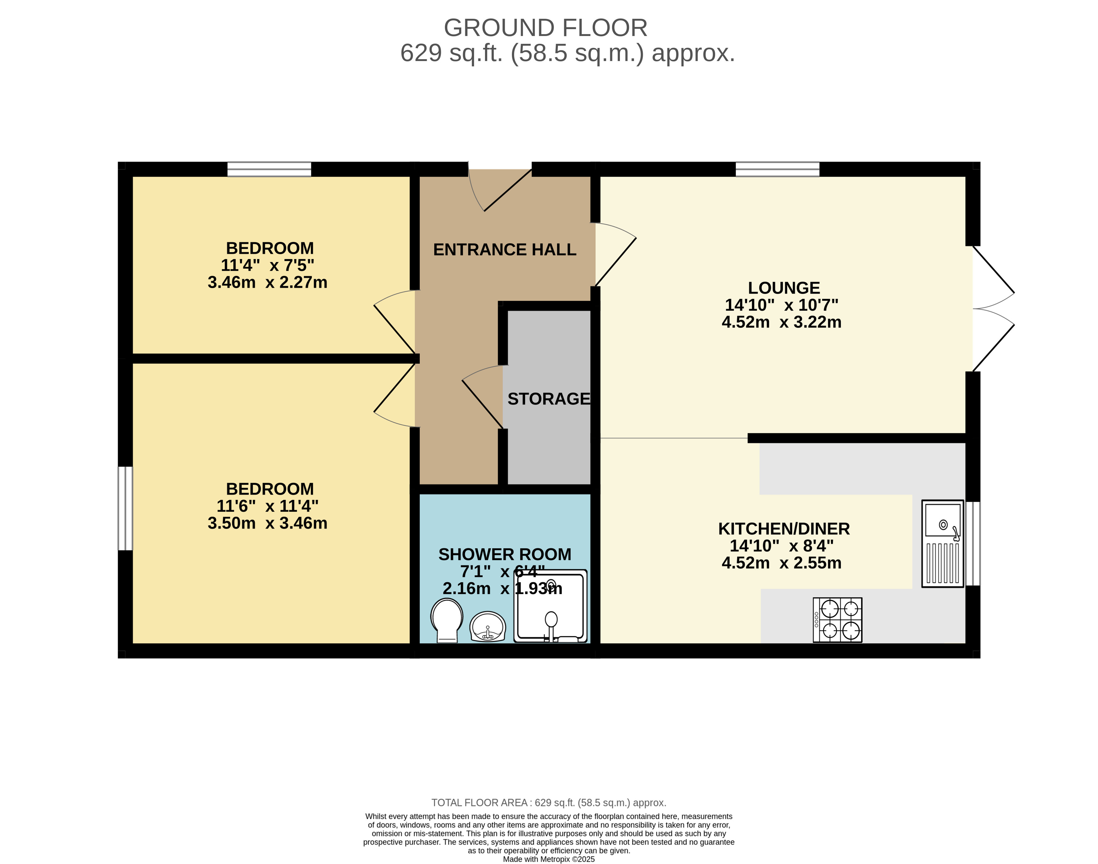 26, Meadow Walk, Saxilby floorplan