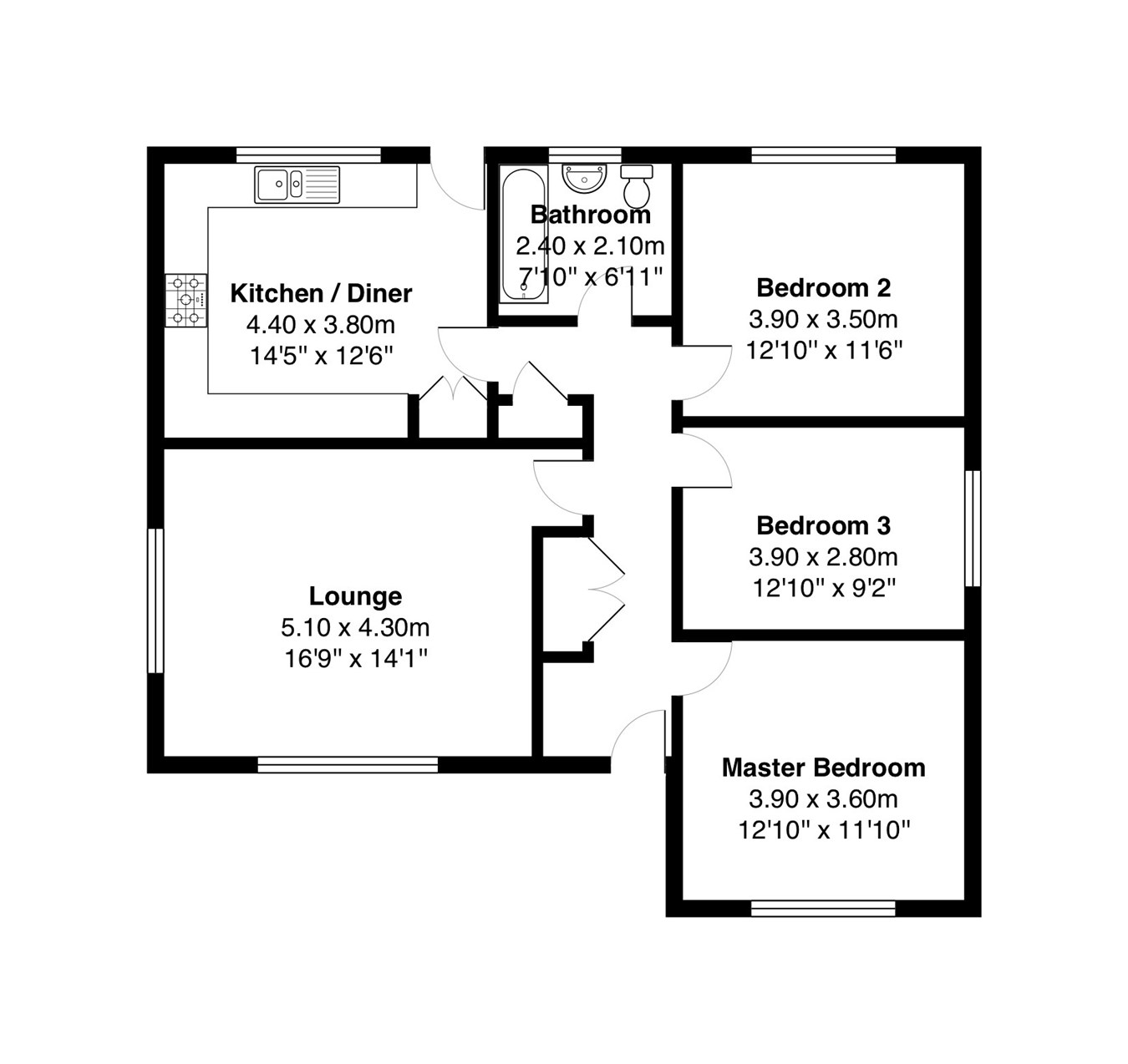 3 Bedrooms Detached bungalow for sale in Old Stone Road, Undy, Caldicot NP26
