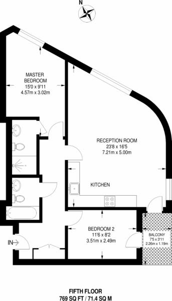 2 Bedrooms Flat to rent in Indescon Square, London E14