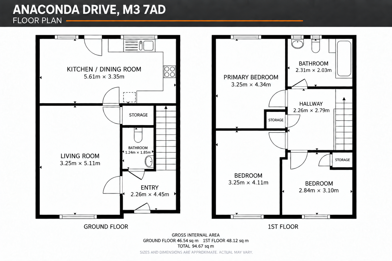 Salford, Salford floorplan