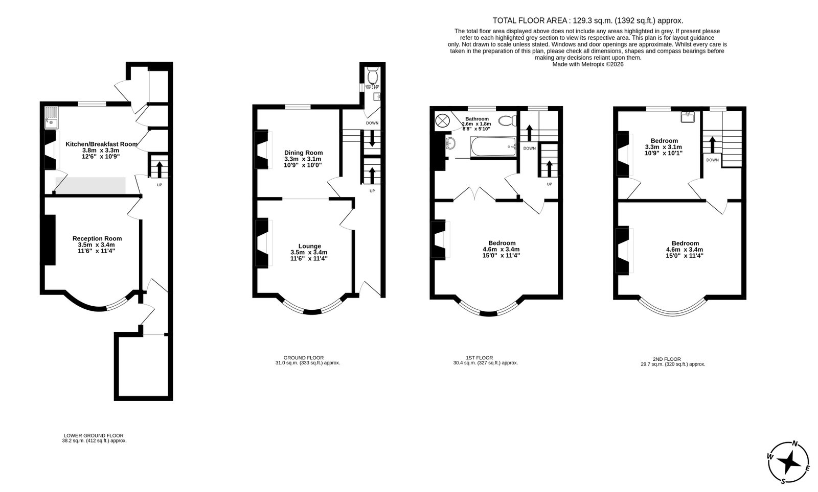 2, Vale Square, Ramsgate floorplan