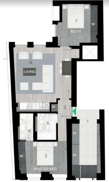 Warwick Court, London floorplan