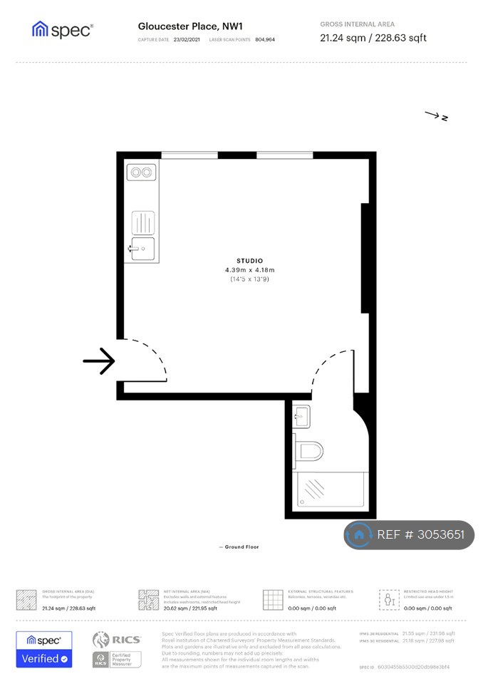 Gloucester Place, London floorplan