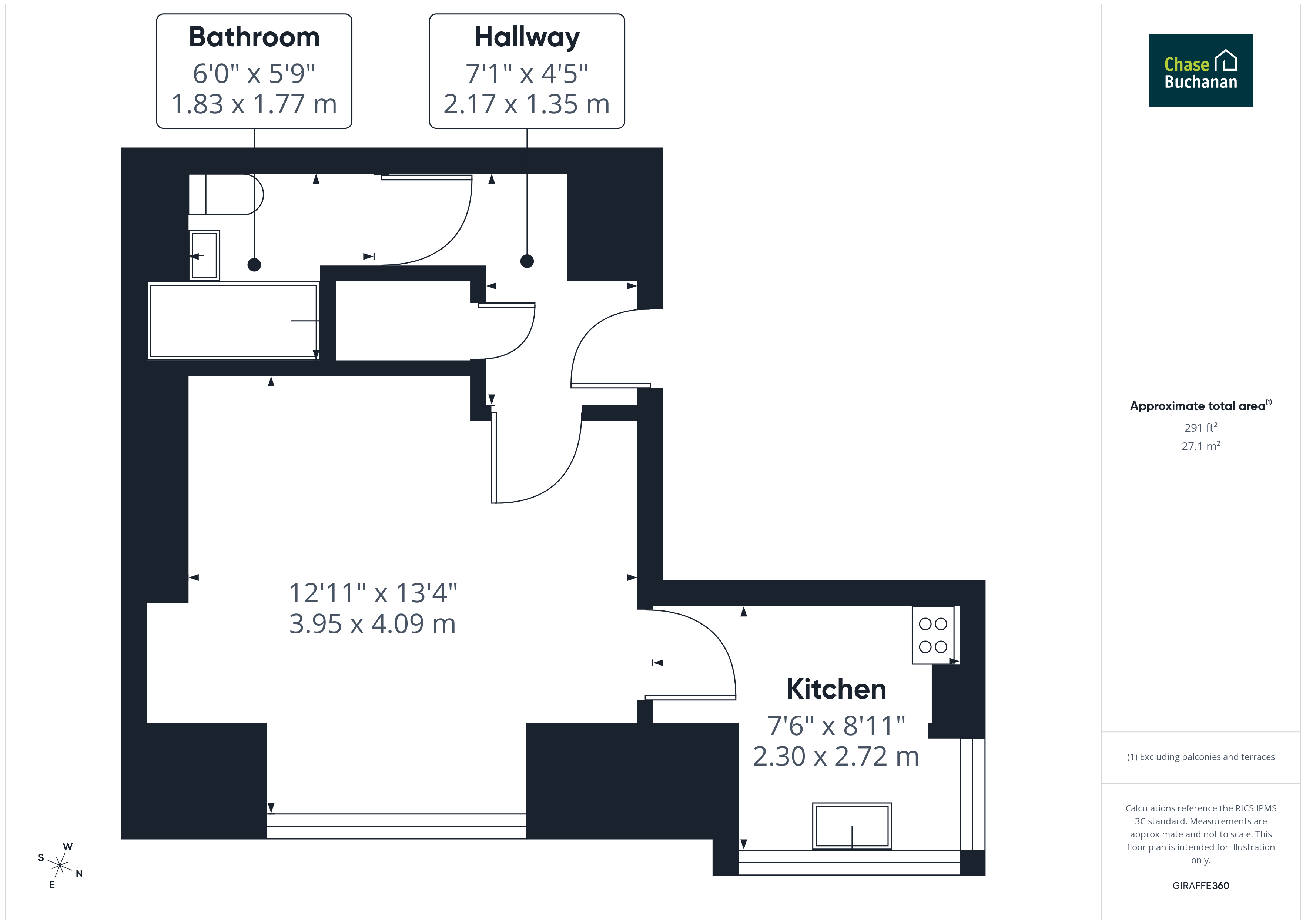 Flat 113, 11, Elmers Drive, Teddington floorplan